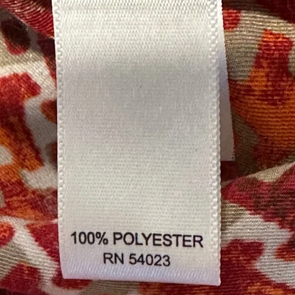 BANANA REPUBLIC HOUNDSTOOTH AUTUMN SUN COLOR 3:4 SLEEEVES, KEYHOLE AT FRONT - Picture 9 of 9